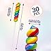 Twisty Lollipop, Rainbow Twist Lollipops Individually Wrapped Bulk, Kid's Lollipops Candy for Birthday, 12g Mixed Fruit Flavor 30 Pack