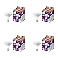 Philips Smart 65-Watt BR40 Color Flood Light Bulb 4-Pack, Frosted, Dimmable, 110º Beam Angle, E26 Medium Base