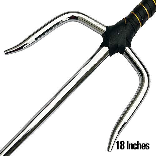 Ace Martial Arts Supply 18 Inch Sai Set - Chrome (18, Chrome)