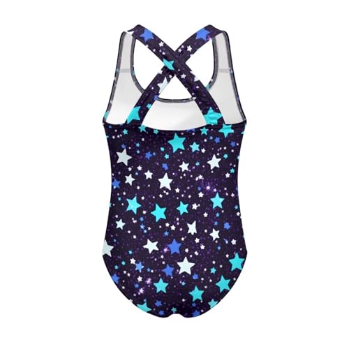 Girls One Piece Swimsuits Crossback Quick Dry Beach Swimwear Bathing Suit for Summer Pool Party 5-14 Years2