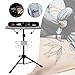 Mobile Tattoo Work Station Adjustable Tattoos Workstation Stand Portable Tattoo Table Station Arm Rest Tattoo Tray Foldable Tattoo Cart Tattoo Stand for Beauty Salon Tattoo Equipment