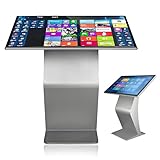 borne tactile en anglais 【Borne tactile】RAM : 2 Go ; Stockage : 32 Go ; Écran : IPS HD 1080p ; Résolution : 1920 x 1080 ; Dimensions : 21,5 pouces : 52 x 31 x 17 cm ; 32 pouces : 75 x 44,5 x 58,5 cm ; Zone d'affichage (21,5 pouces) : 47,5 x 27 cm ; Zone d'affichage (32 pouces) : 70 x 39,5 cm