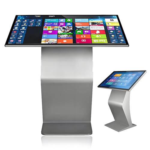 Image of Digital Signage Kiosk, 22 /32 Inch LCD Screen 1920x1080 IPS Touchscreen, Floor Standing Advertising Display with Remote Management K-Style Stand 21.5