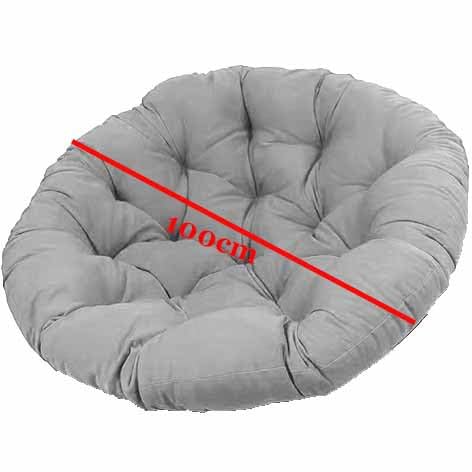 Cojín Redondo para Silla De Jardín 100 * 15cm Cojín De Silla De Cesta Colgante Grueso Lavable, Repuesto De Cojín para Silla De Huevo Cojín Redondo para Columpio(9)
