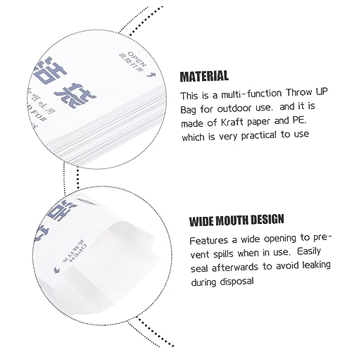 Hemoton 200 Unidades Saco De Lixo Portátil Saco De Vômito Gestante Sacos De Vômito Portáteis Bolsa D