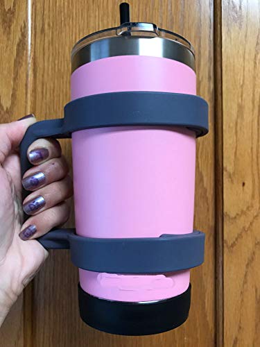 Gteller 4 Pcs Eco-Friendly Non-Slip Silicone Coaster For 20Oz, 30 Oz Tumbler (Black 70Mm) #TOP5