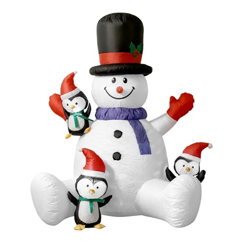 Pupazzo di neve gonfiabile – Decorazione ad aria, con...