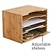 Lipper International 811 Bamboo Wood File Organizer with 4 Dividers, 12 3/4