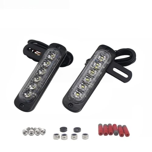 Feu arrière moto tout-terrain B6 avec feu stop double et support de plaque