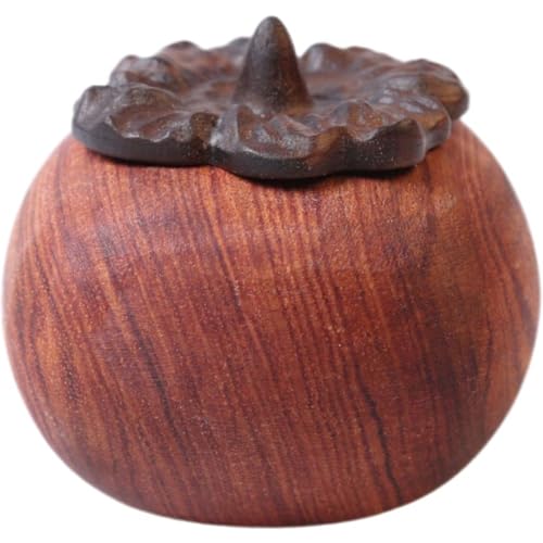 Difusor aromático eléctrico de madera forma caqui
