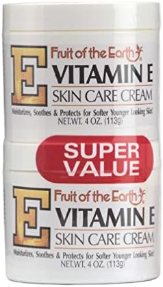 Fruit Of The Earth Bogo Cream Vitamin-E 4 Ounce Jar (118ml) (2 Pack)