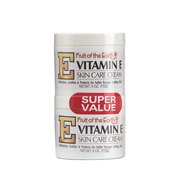 Fruit Of The Earth Bogo Cream Vitamin-E 4 Ounce Jar (113g)