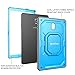 Fintie Shockproof Case for Samsung Galaxy Tab A 10.5 2018 Model SM-T590/T595/T597, [Tuatara Magic Ring] [360 Rotating] Multi-Functional Grip Stand Carry Cover w/Built-in Screen Protector, Blue