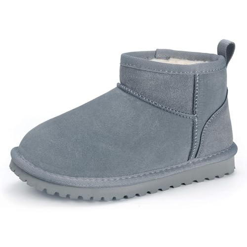 Mishansha Kids Winter Snow Boots Boys Girls Warm Faux Fur...