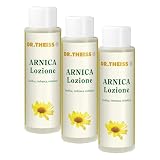 Dr. Theiss Arnica Lozione - Arnica per Cavalli uso Umano 250 ml - Estratto Arnica Montana per il Corpo e per la Pelle di Braccia Gambe e Caviglie, con Olio di Rosmarino, Salvia, Pino Mugo e Mentolo