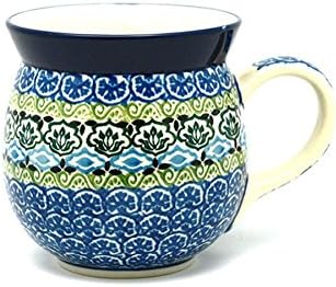 Polish Pottery Mug - 15 oz. Bubble - Tranquility