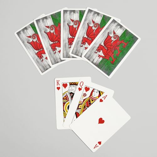 Baraja de Póker Rustic Wales Country Flag 52 cartas miniatura 7