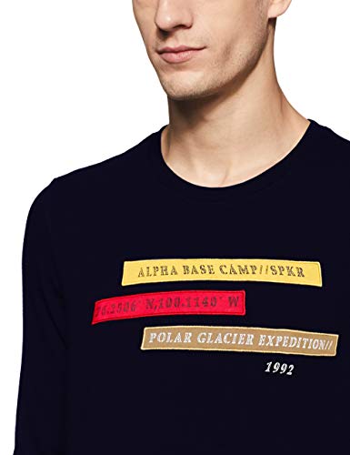 Image of Spykar Men's Cotton Round Neck T-Shirts