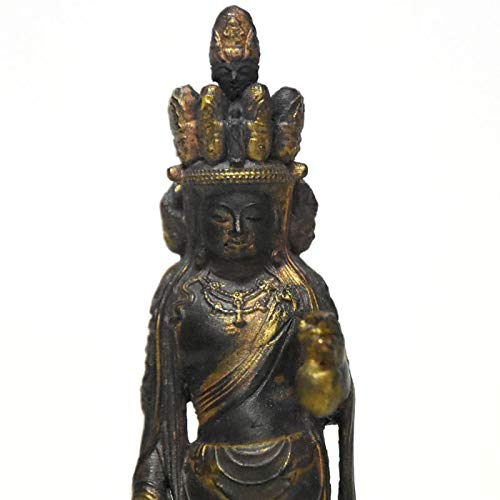 Amazon｜海宇工芸(kaiu art) 小仏-柘植向源寺形【十一面観音菩薩立像 