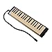 37 Key Melodica Air Piano Keyboard Instrument with Double Soft Tubes and 2pcs Mouthpiece, Comes with Carrying Bag