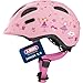 Produktbild ABUS Kinderhelm Smiley 2.0 - Robuster Fahrradhelm für Mädchen und Jungs - Rosa mit Prinzessinnen-Muster, Größe S