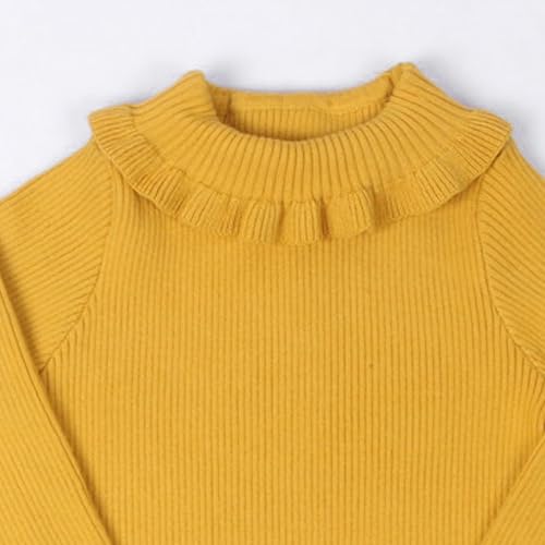 Girls Sweater Kids Fashion Loose Sleeve Knit Sweaters Casual Knitted Tops Lightweight Fall Pullover2