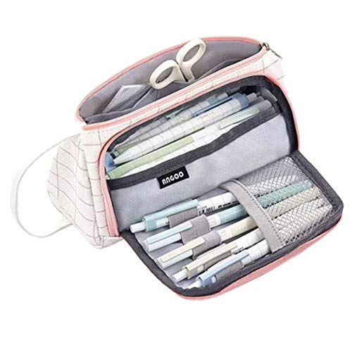 othulp astucci per la Scuola Media astucci per Scuola Astuccio per Le Ragazze Astuccio per Ragazze Adolescenti astucci per matite per Ragazze Grandi White