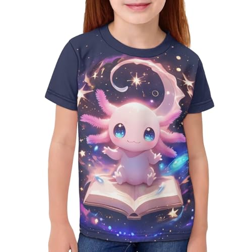 Image of Kids Graphic T-Shirt Boys Girls Novelty Tees Top Short Sleeve Shirts Summer Blouses 3-16