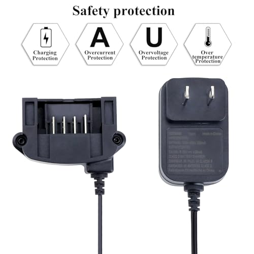 LCS1620B Replacement for Black and Decker 20V Lithium Battery Charger, Compatible with Black and Decker 12V and 20V MAX Battery LBXR20