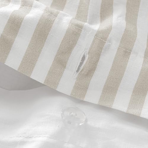 Housse de couette 155x220 beige Layering en textile de qualité supérieure - 5