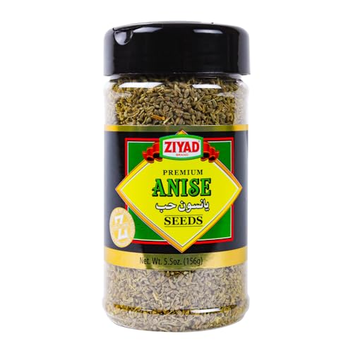 Ziyad Shaker Premium Anise Seeds, Flavorful Spices, No Additives, No Preservatives, No Salt, No MSG, 5.5 oz