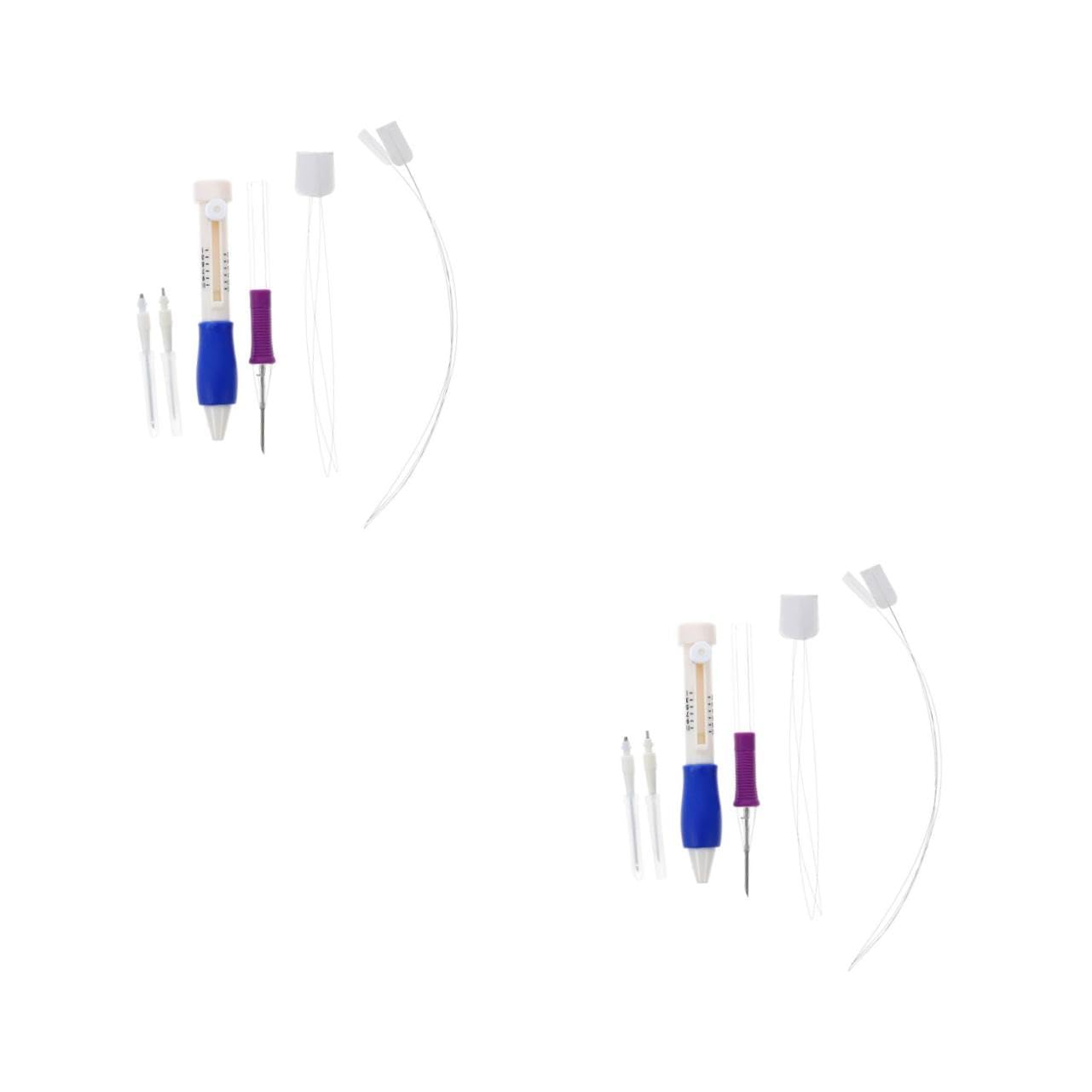 Aiguilles à poinçonner de broderie kit outils décorations maison - 8