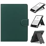 HoYiXi Universal Case Compatible with 6”-6.8” Kobo/PocketBook/Tolino/Sony E-Book eReader Kindle Paperwhite/Clara HD/Kobo Clara 2E Leather Stand Cover for 6-6.8'' E-Book eReader, Green