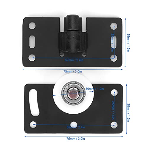 Rolo de Porta Deslizante, Acessório de Porta Roda de Porta Resistente Durável para Armários de Sapat