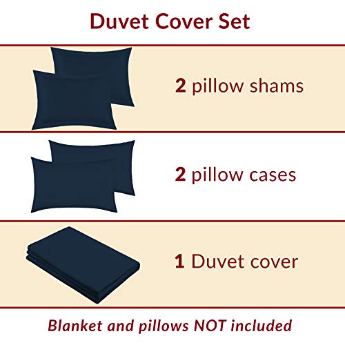 Mellanni 818162027083 Duvet Cover Set - 5 Pc Iconic Collection Bedding Set thumb #5