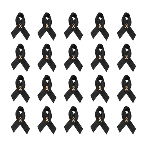 Image of 1 /2 /5 /10 /25 /50 /100pcs Satin Awareness Ribbon Pins (Pick your color), for Cancer & Disease Awareness, Bulk Quantities for Fundraising, Events, Gift Giving