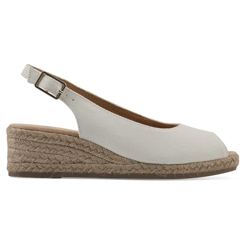 WHITE MOUNTAIN Women's Maize Espadrille Wedge Sandal3