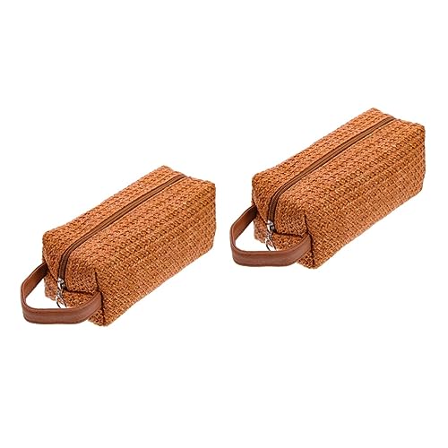 Trousse de voyage cosmétique portable à fermeture éclair avec poignée solide