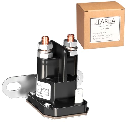 JTAREA 725-1426 Solenoid 12V Lawn Mower Starter Solenoids Replacement Parts for MTD 925-1426 725-1426A 925-1426A 725-0771 925-0771 Snapper 18817 75671 Toro 112-0309