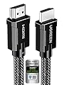 UGREEN 8K HDMI 2.1 Cable Certified 6.6FT, 10K Ultra High Speed HDMI Cord 4K 240Hz 48Gbps HDCP 2.2&2.3 eARC HDR Dolby Compatible for PS5 Xbox Series X/Switch 2/Roku TV/Laptop/Monitor/Mac mini M4 Pro