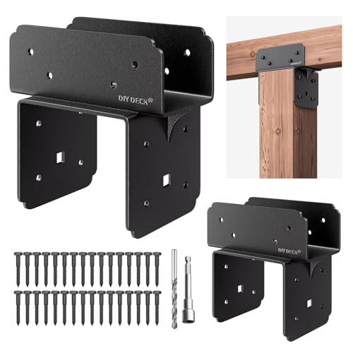 DIY Deck 2-Pack Steel Post to Beam Brackets P6x6-B