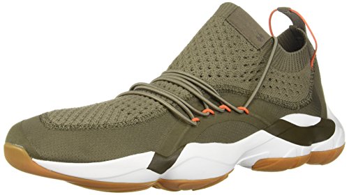 Reebok Men's DMX Fusion Athletic Shoe, Terrain Grey/Army Green/b, 4 M US