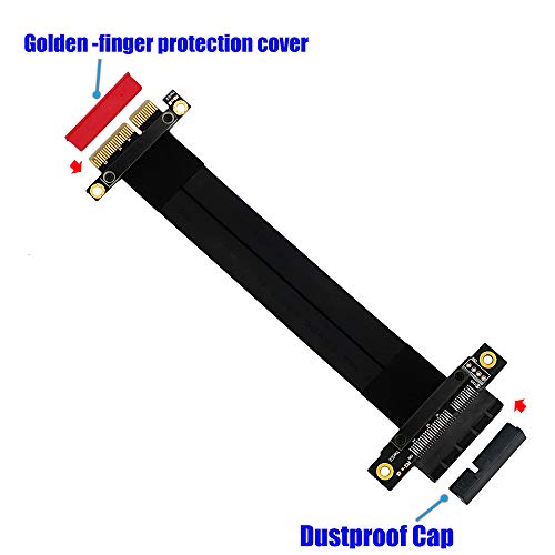 Pcie Extension Cable Pcie Extension Cable 4X Extension Cable Pcie Extension Cable Pcie Riser (4X 180 Degree 20Cm) #TOP2