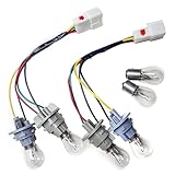 2Pcs Rear Tail Light Bulb Socket Wiring Harness, With 1 pairs of bulbs Compatible with Optima