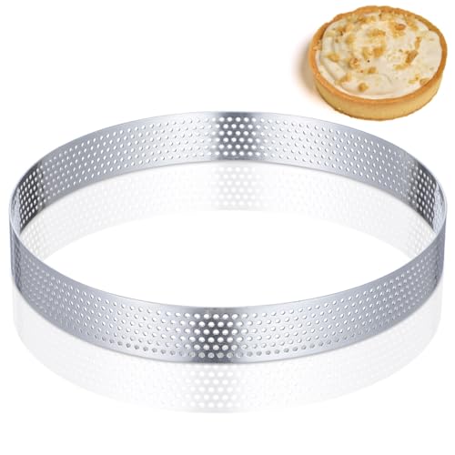 FOMIYES Stainless Steel Biscuit Cutter 15CM Pastry Ring Mousse Ring Circle Pancake English Muffin Ring for Dough Donuts Bread Cake Fondant and Cookie