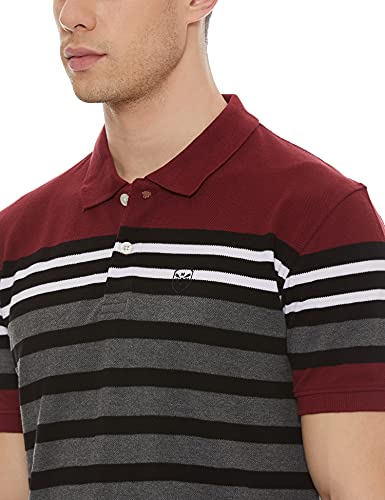 Image of Max Men's Men Striped Polo T-Shirt
