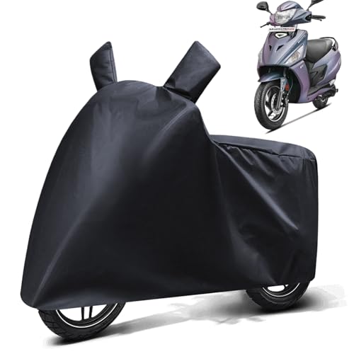 Image of FABTEC Waterproof Scooty Body Cover Compatible with Hero Maestro Edge 125, A1 (Black)