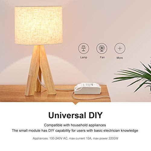 Sonoff TH10 Remote WiFi Smart Switch Support Temperature and Humidity Monitoring Feature for Home Automation System,Works with Alexa&Google Assistant(Without Sensor)