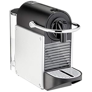 Nespresso DeLonghi EN 124.S Pixie Silver koffiecapsulemachine | 1260 W | 0,7 l | Zijpanelen van gerecyclede capsule, zilverkleurig metaal