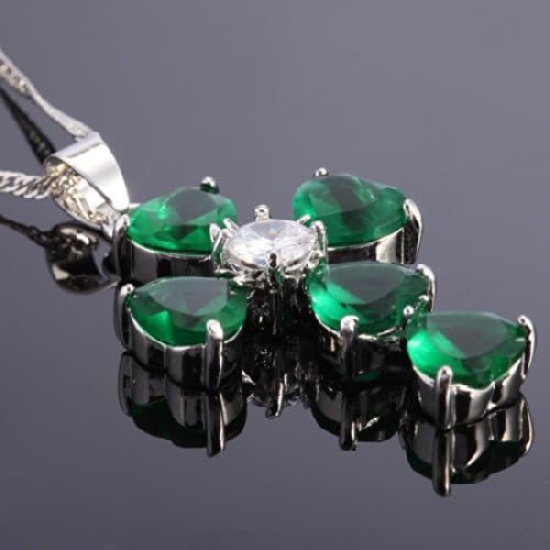 RIZILIA Faith Cross Heart Cut Birthstone Necklace for Women - Multi Color Options - 18K White Gold Plated CZ Pendant, 18"+2" Chain - Gift Boxed for Her, Mother Birthday Anniversary - Image 4